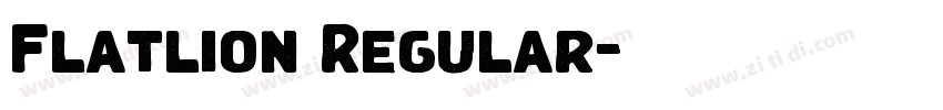 Flatlion Regular字体转换